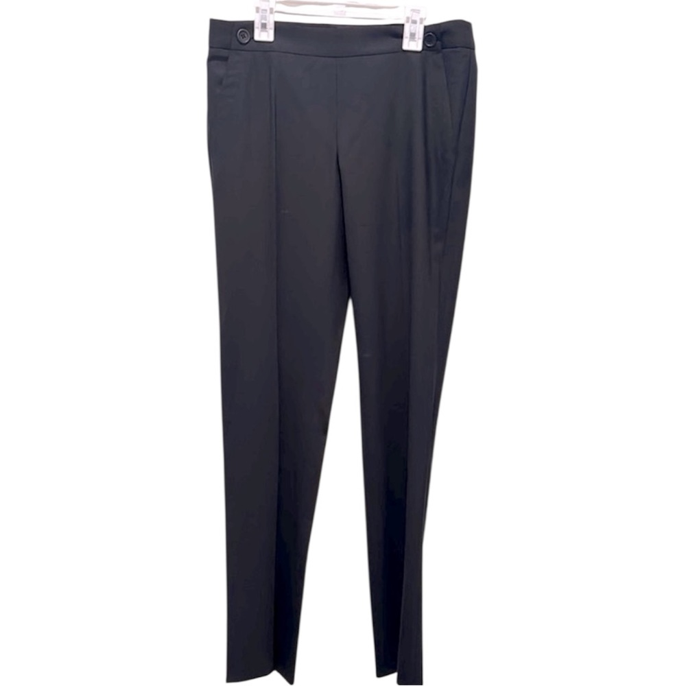 Theory Black Straight Leg Trousers Size 4